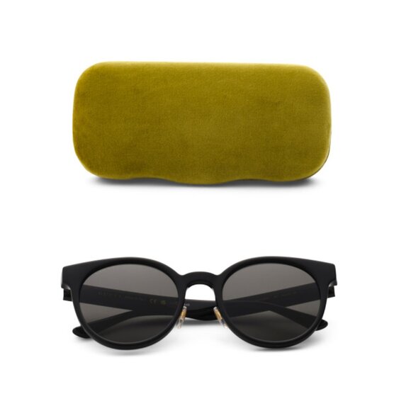 GUCCI Black 54mm Designer Round Sunglasses - Picture 1 of 2